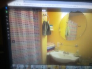 Shower, towels, toilet paper - Beautiful Light and Bright Beach Condo. (Hampton)