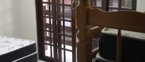 Blackout curtains, bed sheets