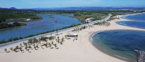 Accommodatie ligt op het strand