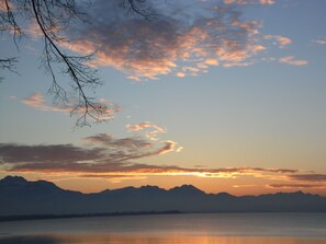 Beach nearby, sun-loungers
