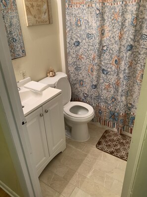 Combined shower/tub