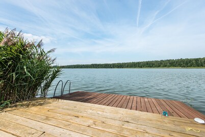 Beautiful house out of town, by the lake. Perfect for family holidays.