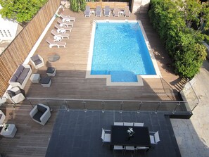 A heated pool