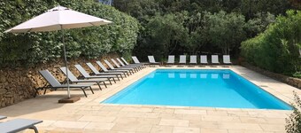 FAMILY APARTMENT, 2-8 PEOPLE, IN PROVENCE MAS 16TH CENT., POOL, GARDEN, PARKING