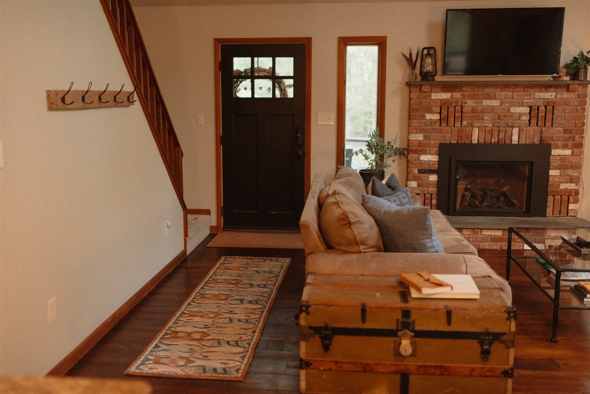 TV connectée, cheminée