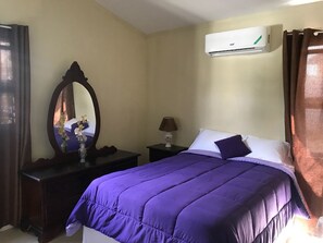 Down comforters, iron/ironing board, free WiFi, bed sheets