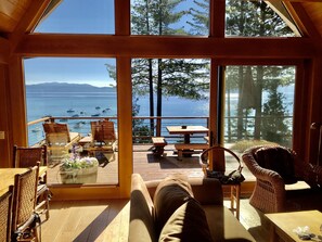 TV, fireplace, DVD player, printers