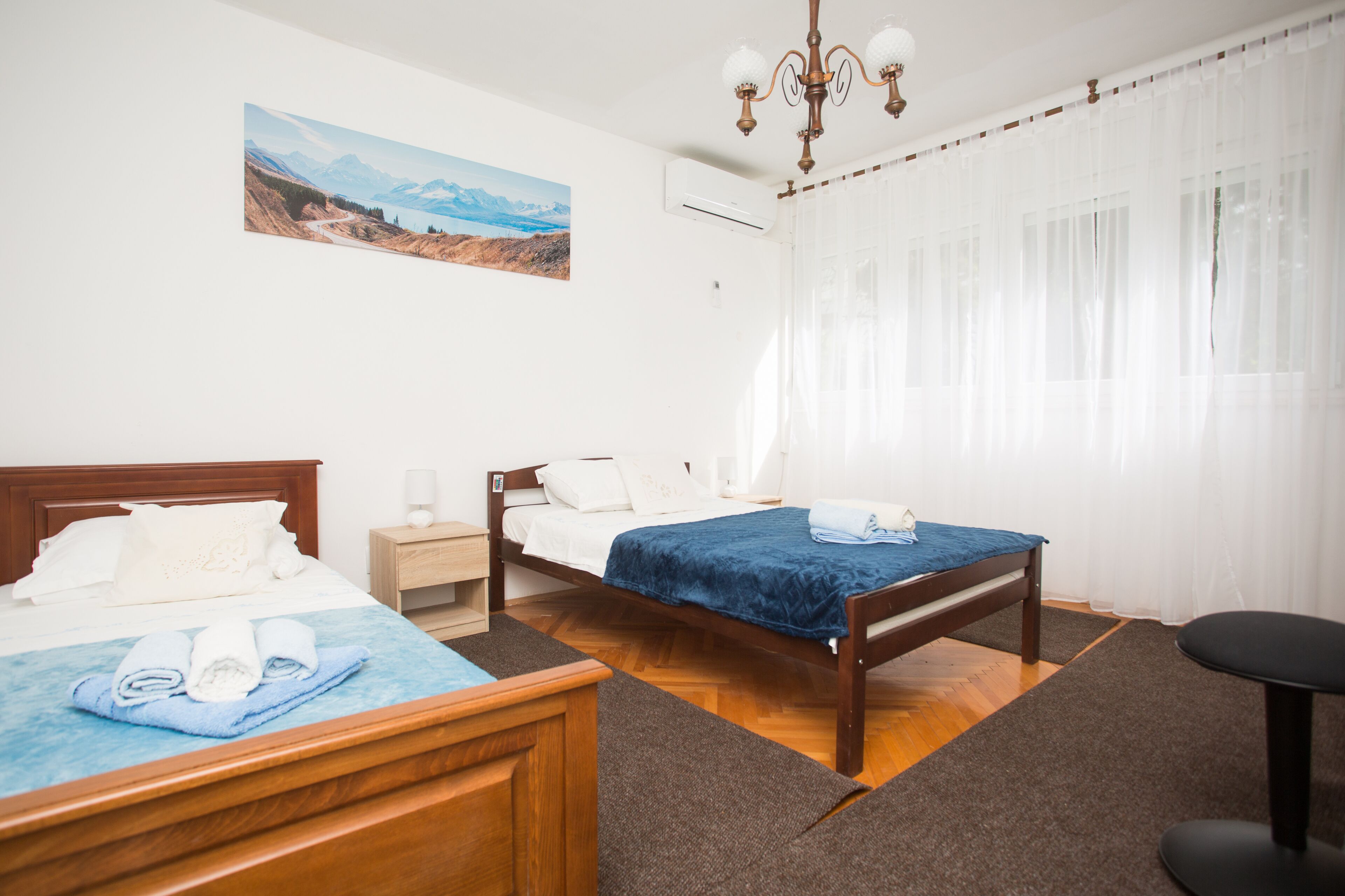 1 غرفة نوم ومكتب وواي فاي