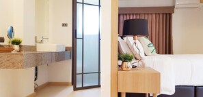 Coffres-forts dans les chambres, rideaux occultants