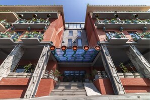 Façana frontal de l'allotjament