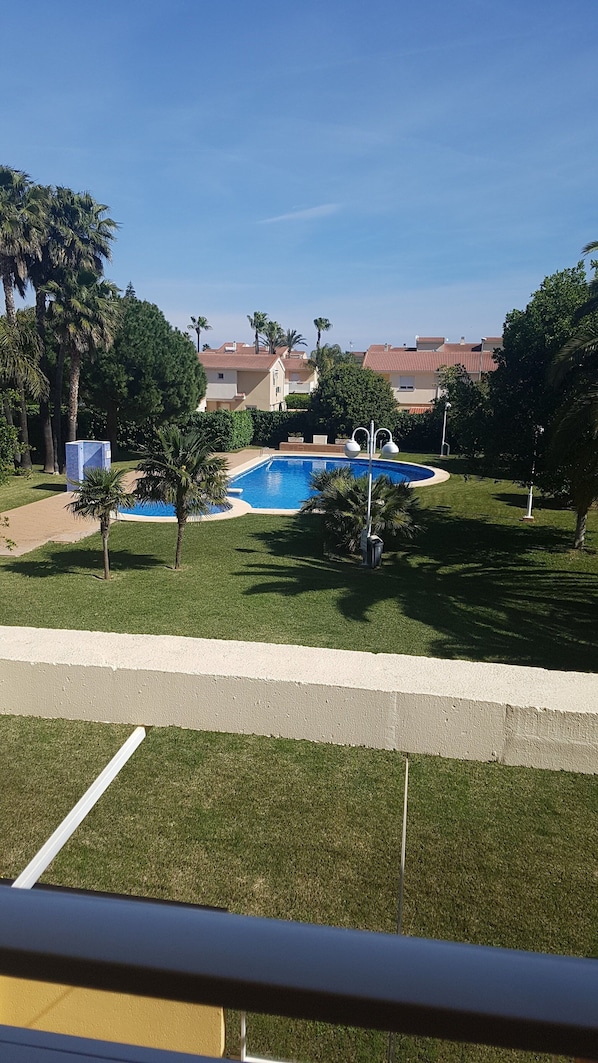 Piscine extérieure, piscine chauffée