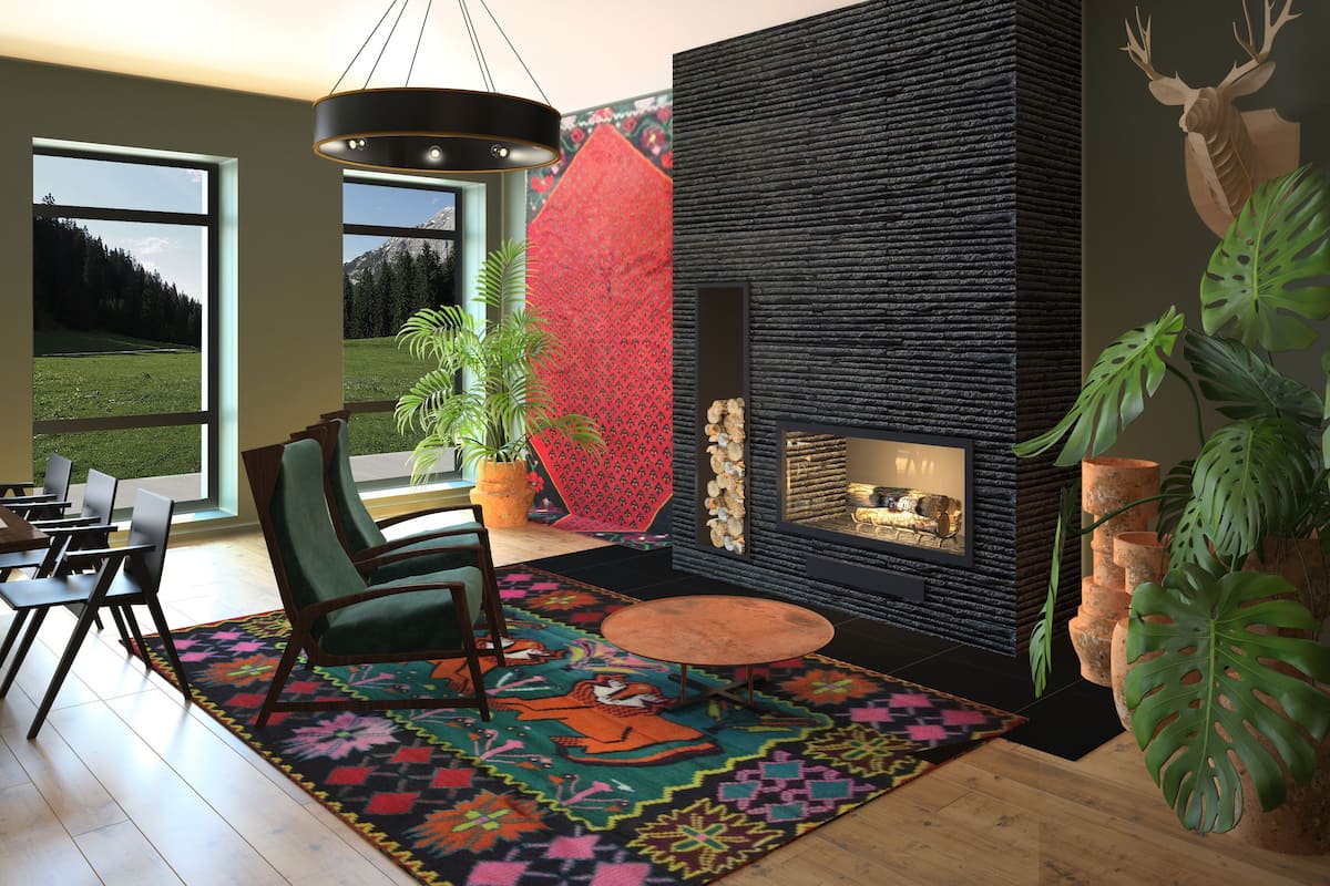 Signature Apartment, Multiple Beds, Mountain View | Living area