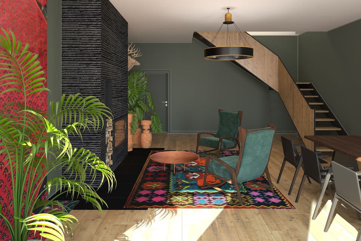 Signature Apartment, Multiple Beds, Mountain View | Living area