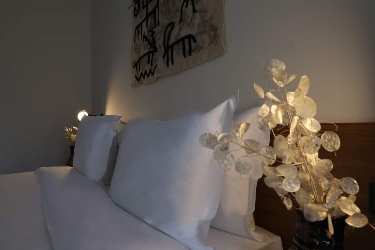 Deluxe Double or Twin Room, Mountain View | Egyptian cotton sheets, premium bedding, Select Comfort beds