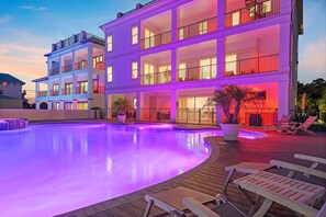 A heated pool