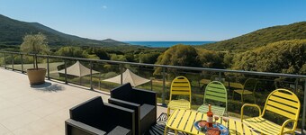 Toppen av villa 6/8 personer mot sjøen