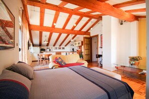 Estudio, vista al mar | 1 habitación, wifi gratis y ropa de cama