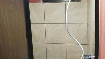 Basic Room, 1 Bedroom, Courtyard View, Lakeside | Bathroom | Shower, hair dryer, towels, soap