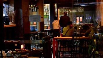 Breakfast, lunch and dinner served