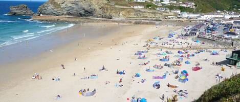 Beach nearby, sun-loungers