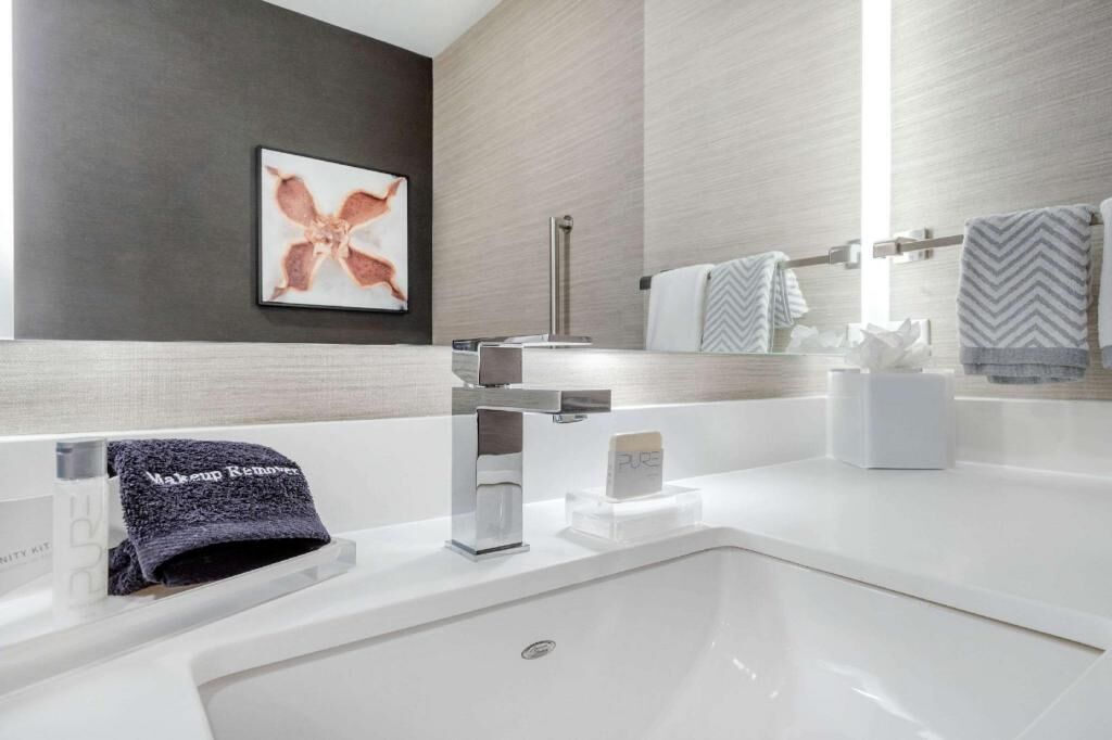 Bathroom | Shower, hair dryer, towels