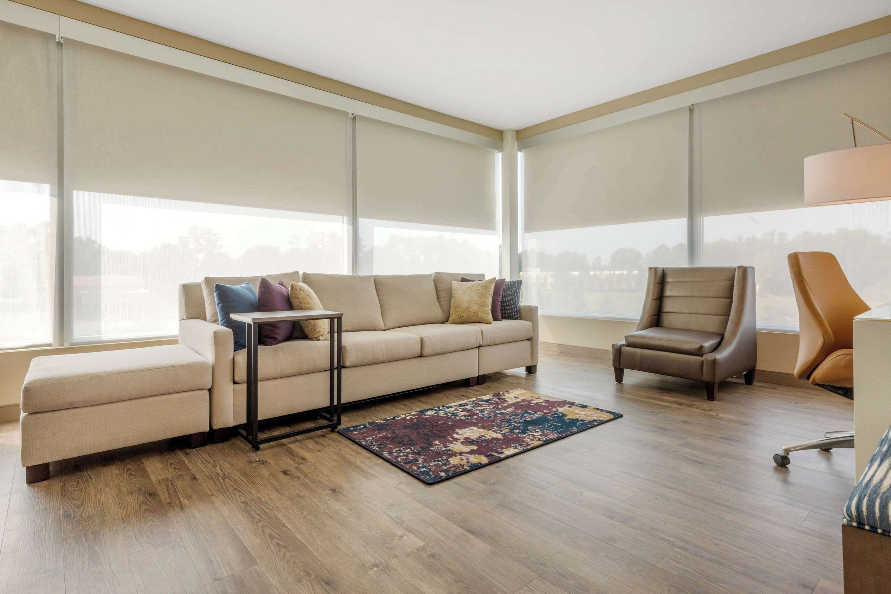 premium bedding, down duvets, pillow-top beds, desk