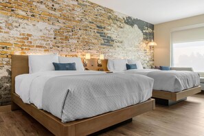 Peralatan tempat tidur premium, gebar bulu kapas, tilam berlapik, meja 