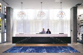 Hotel entrance and lobby at Carte Hotel San Diego Downtown, Curio Collection by Hilton
