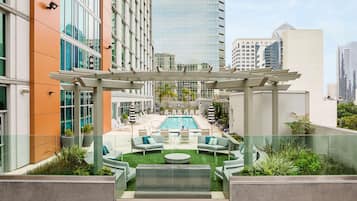 Outdoor pool, cabanas (surcharge), sun loungers