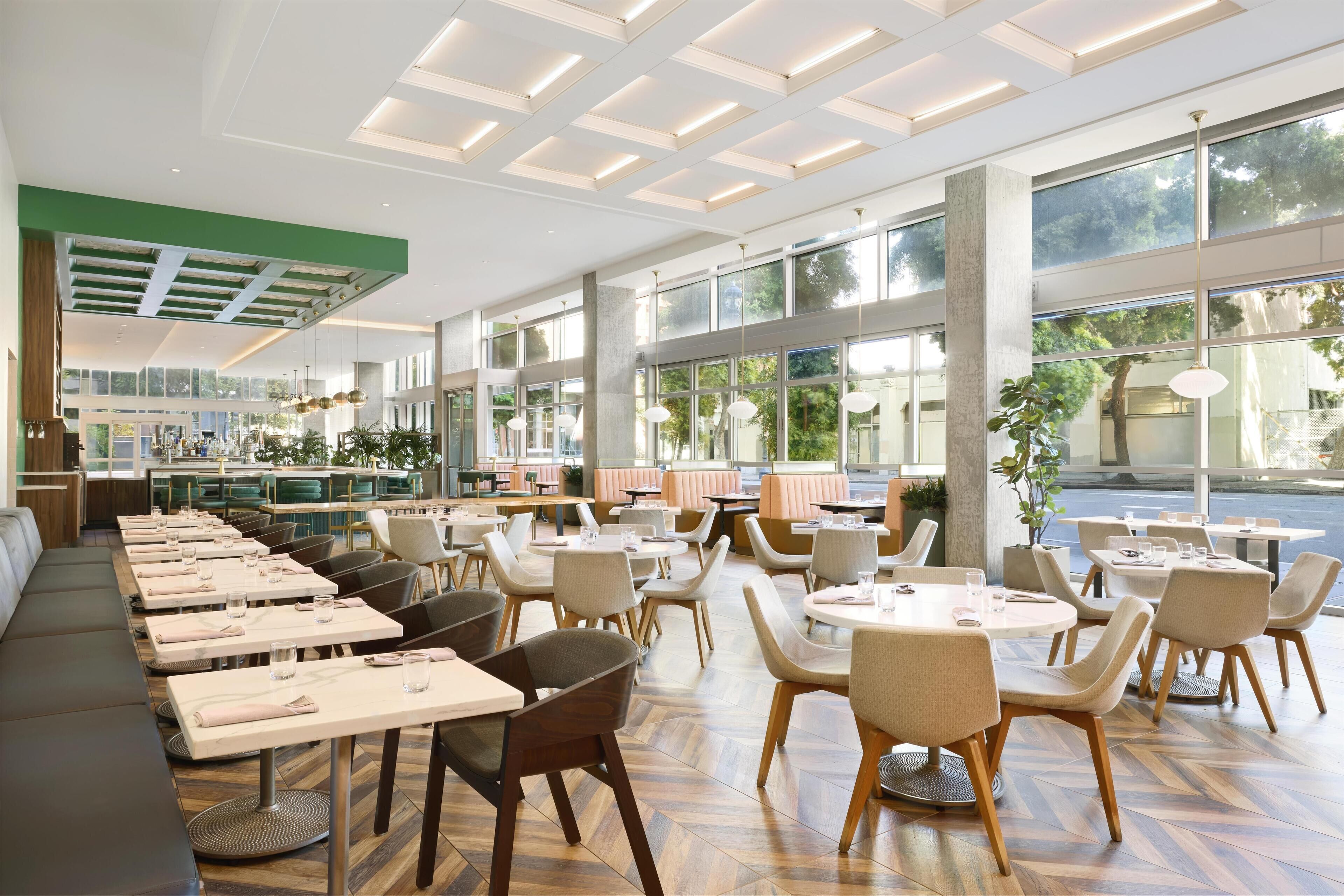 Breakfast, lunch and dinner served