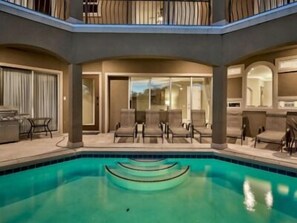 Outdoor pool - 1/2 Block From Private Beach, 7 BR, Remodeled, Theater, Discounted Golf Cart (Miramar Beach)