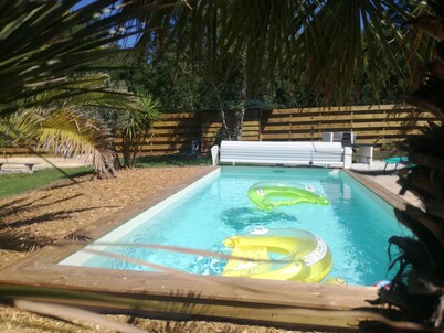 Villa 230m2, 6 bedrooms, swimming pool and jacuzzi in Moliets