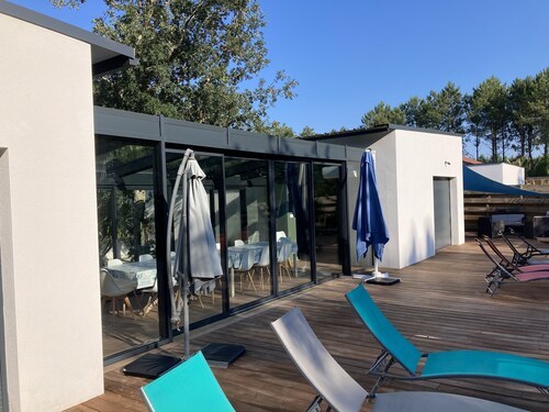 6 bedroom villa with swimming pool in Moliets