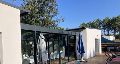 6 bedroom villa with swimming pool in Moliets