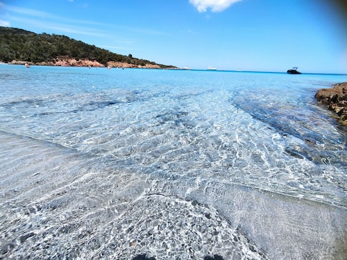 Palombaggia villa*** 2 pers. rénovée vue mer piscine chauffée