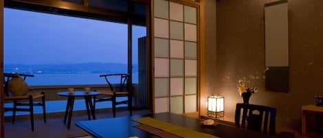 Japanese Style Room For 2 People | Premium bedding, free minibar items, in-room safe, free wired internet