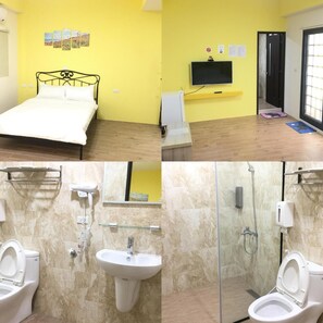 Doccia, set di cortesia gratuito, asciugacapelli, pantofole