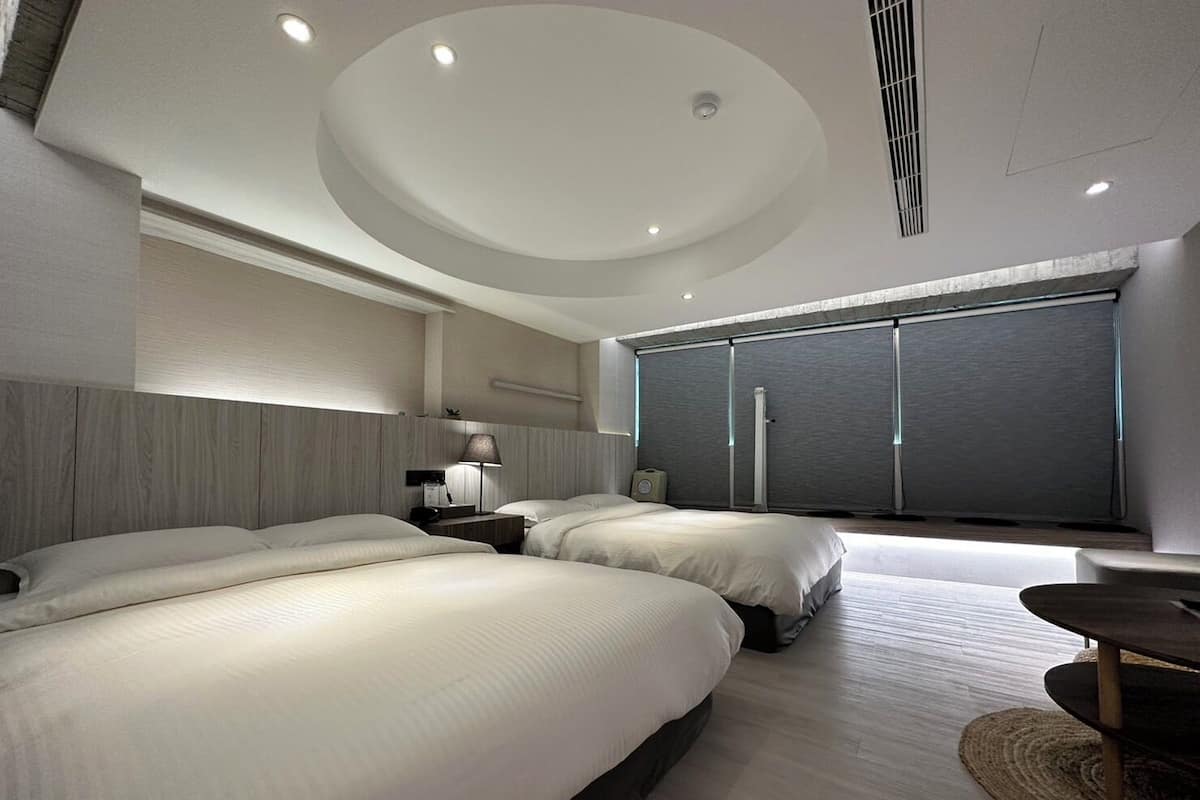 Family Quadruple Room, 2 Double Beds | Desk, blackout curtains, free WiFi, bed sheets