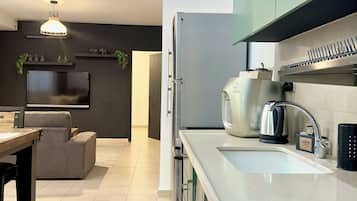 Family Apartment, 2 Bedrooms, Kitchen, City View | 1 bedroom, Egyptian cotton sheets, premium bedding, down comforters