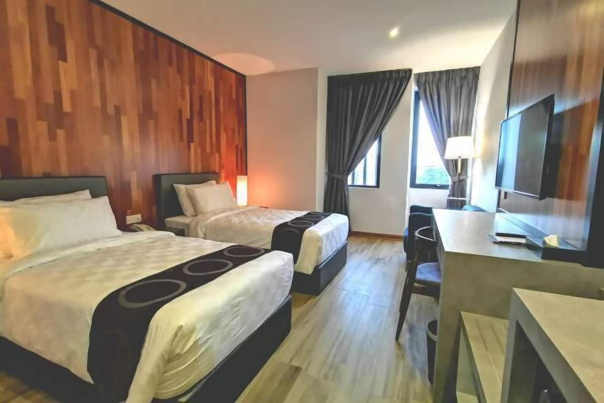 In-room safe, desk, laptop workspace, iron/ironing board