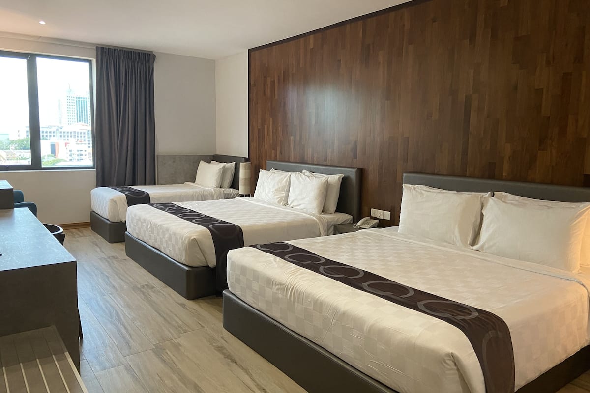 In-room safe, desk, laptop workspace, iron/ironing board