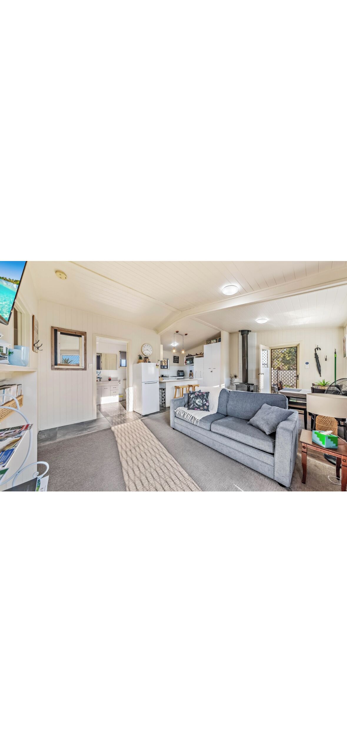 TV, fireplace, DVD player