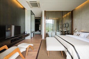 2 Bedrooms with Private Pool Villa | 2 ห้องนอน, ตู้นิรภัยในห้องพัก, ห้องพักตกแต่งอย่างมีเอกลักษณ์