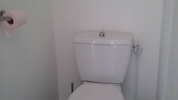 Douche, sĂšche-cheveux, papier toilette