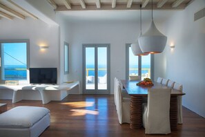 Villa, 5 Bedrooms, Private Pool | Living area | Flat-screen TV - Villa Zeus (Mykonos)