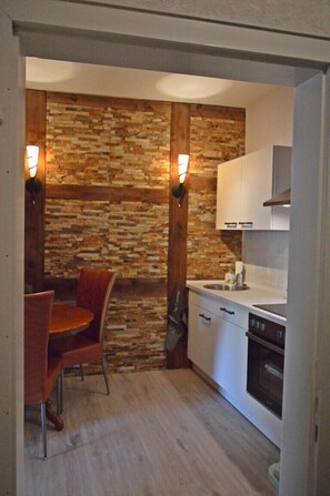 Comfort-Apartment, 1 King-Bett, Nichtraucher, Küche (Steffensberg) | Eigene Küche