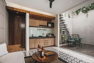 Grand Villa, 1 Bedroom, Private Pool | Private kitchenette | Fridge, microwave, stovetop, coffee/tea maker