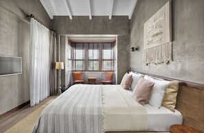 Habitació doble Deluxe | Caixa forta a l'habitació, habitacions insonoritzades i wifi gratuïta 
