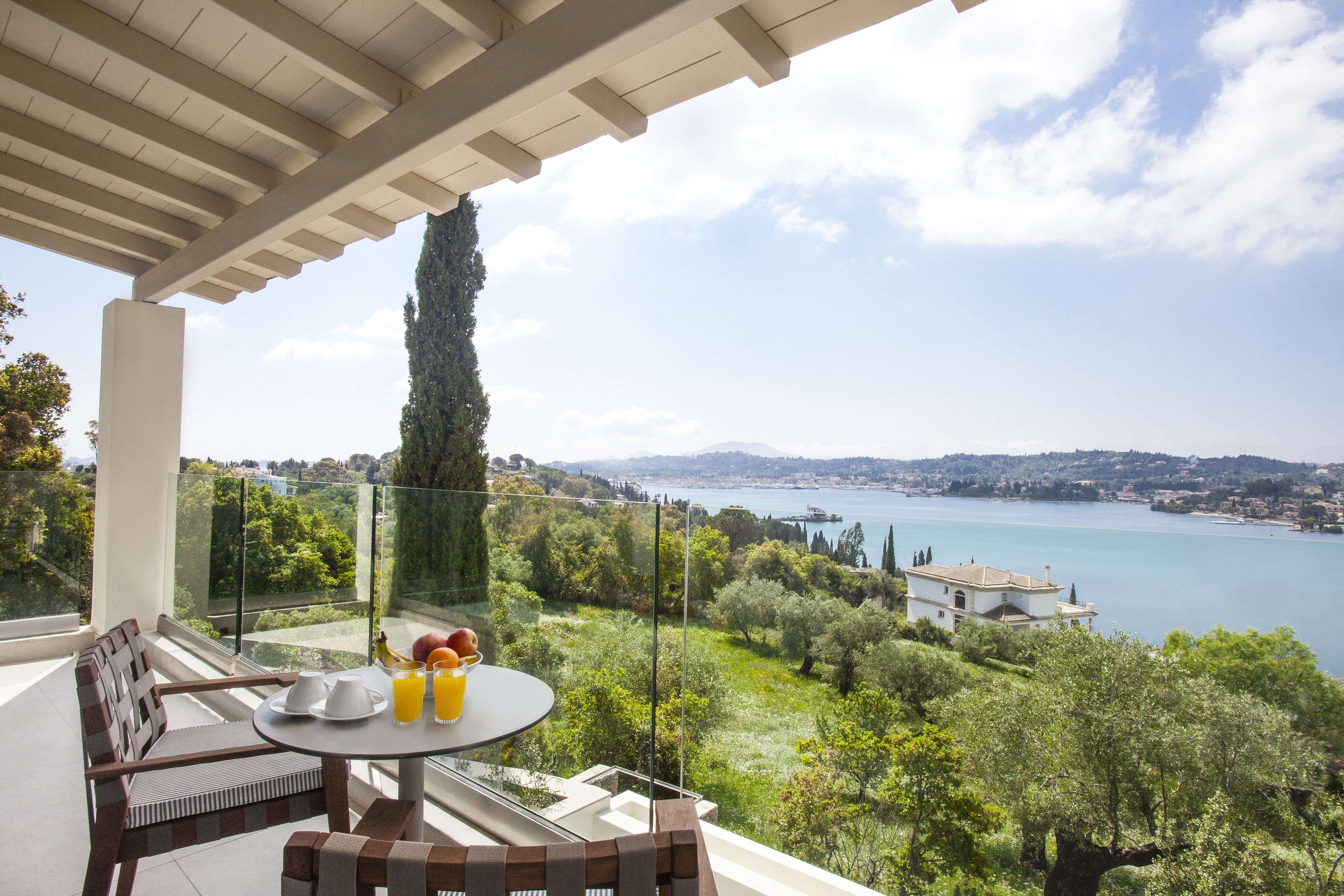 Panoramic Villa, Private Pool, Bay View | Balcony view