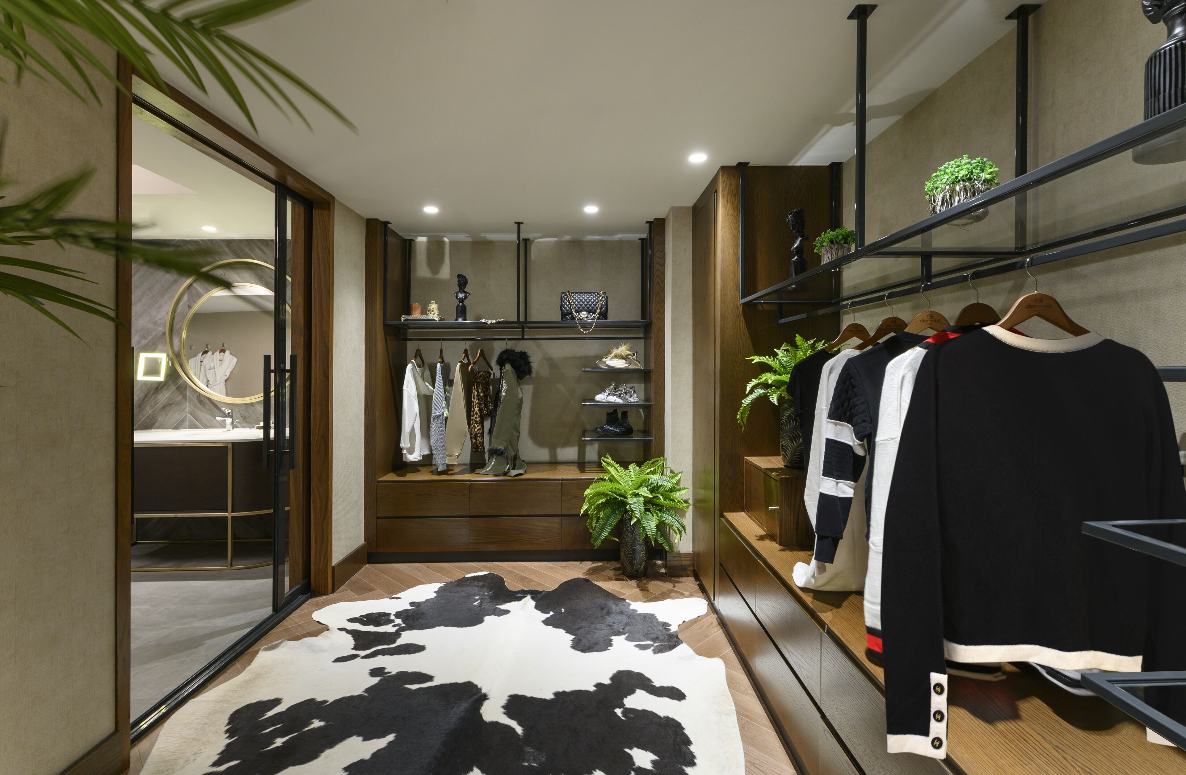 presidential suite with king size bed with forest view | bathroom | free toiletries, hair dryer, bathrobes, slippers